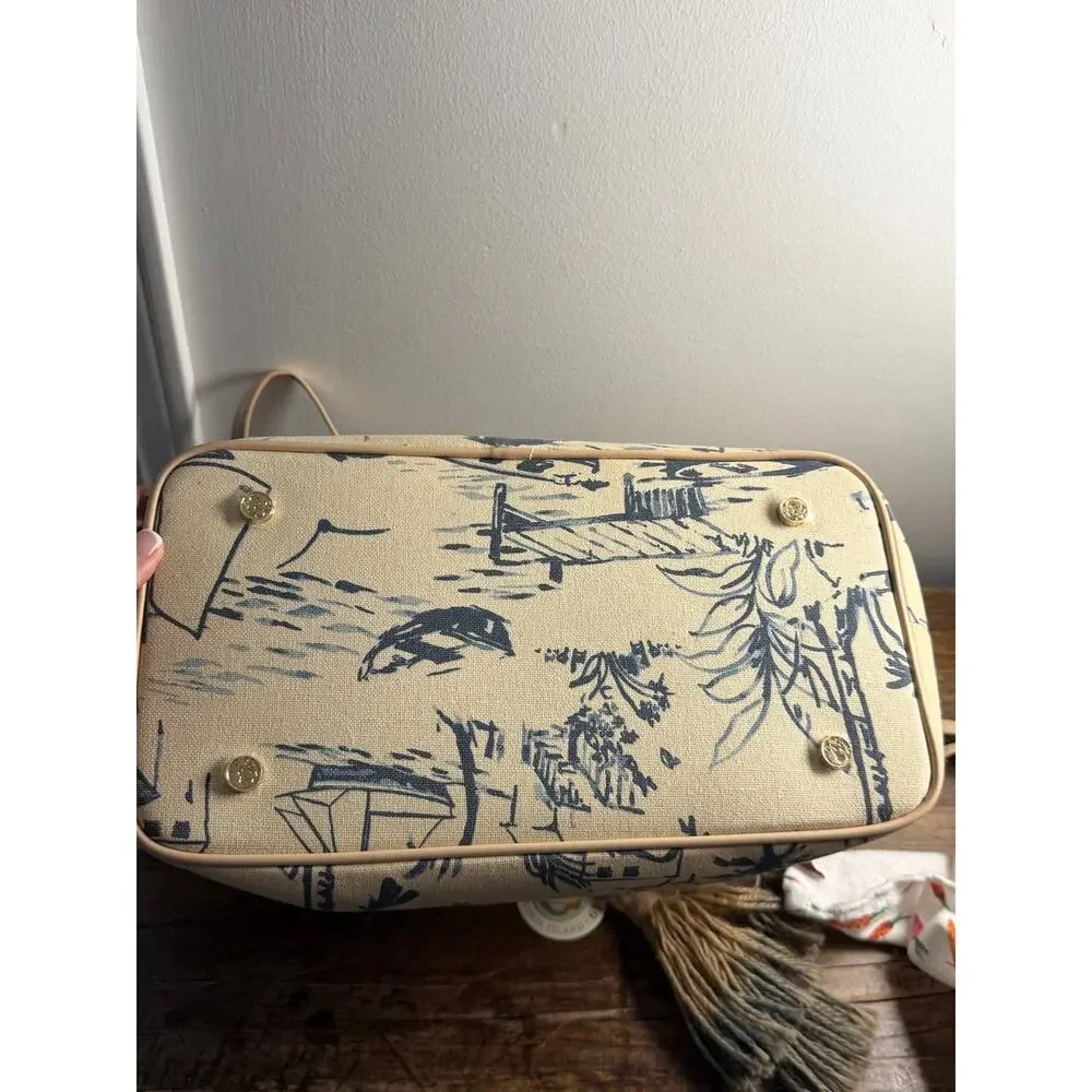 Spartina 449 Daise Seascape Jet Setter tote NWT